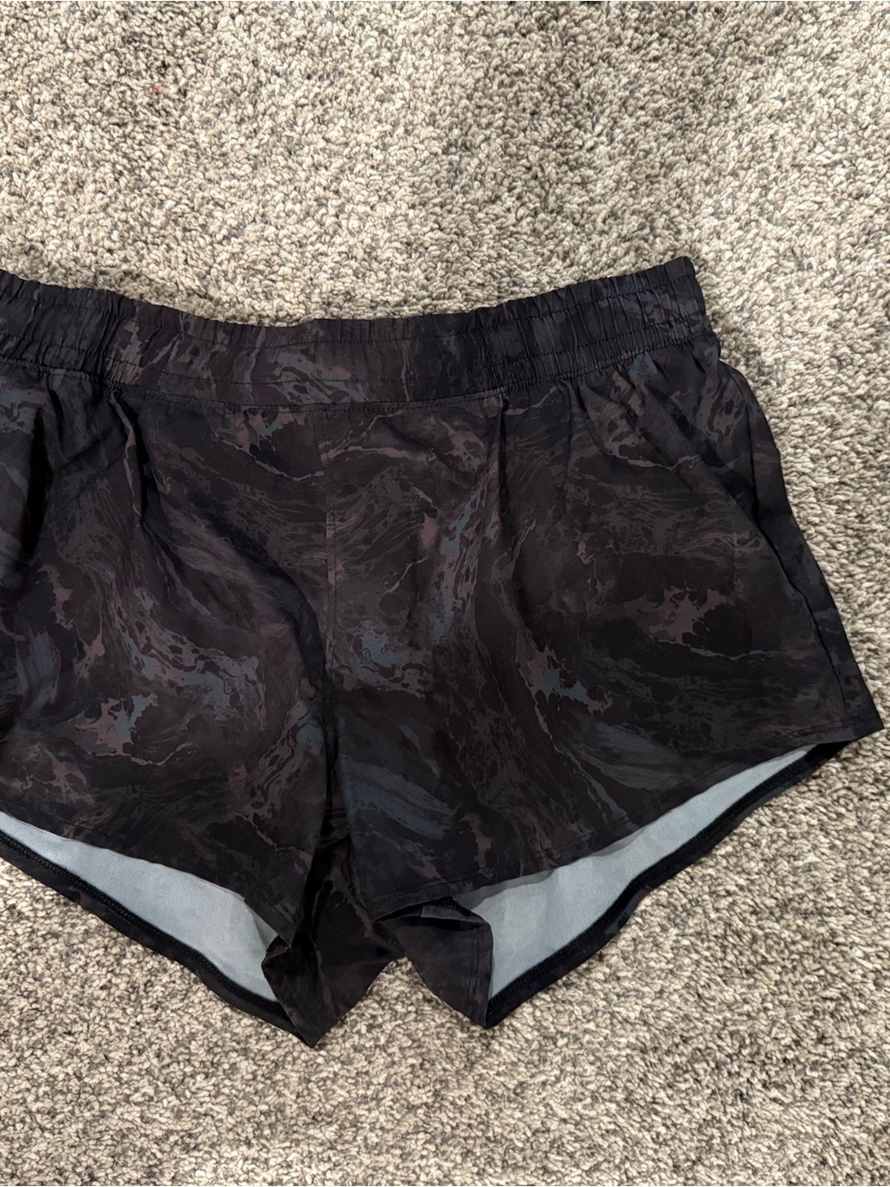 TYR Women's Dark Marble Print Athletic Shorts